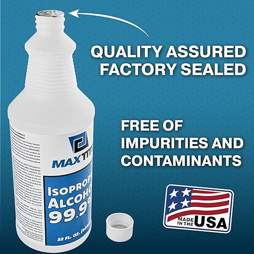 MaxTite Isopropyl Alcohol 99.9% (4 Gallons (32oz, 16 Pack))