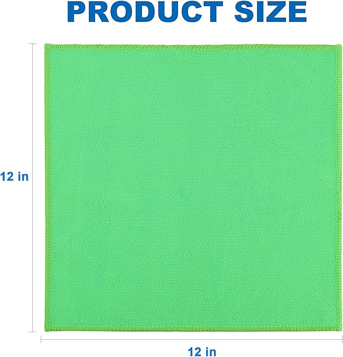 Microfiber Cleaning Cloths – 50 Pack, 12"x12" Ultra Soft & Lint-Free Cleaning Towels for Kitchen, Car, Glass, Window & Home – Reusable Microfiber Rags