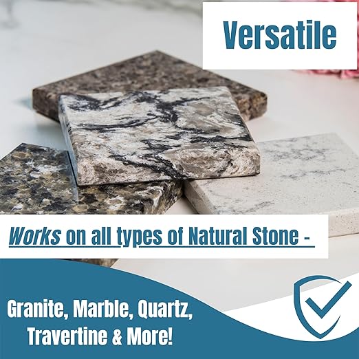 Black Diamond Stoneworks Granite Sealer: Seals and Protects -Marble, Granite, Marble, and Travertine Countertops- Sealer for All Stone Countertops. Enhance Your Stone’s Natural Beauty.