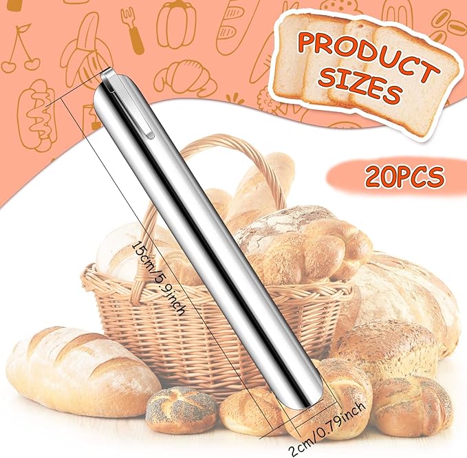 Chumia Crumbers for Servers, Table Crumb Sweepers Bread Cleaner Stainless Steel Table Crumbers for Tablecloth in Restaurants and Homes, Servers, Waiters, Waitresses Tool Accessories(Silver,20)