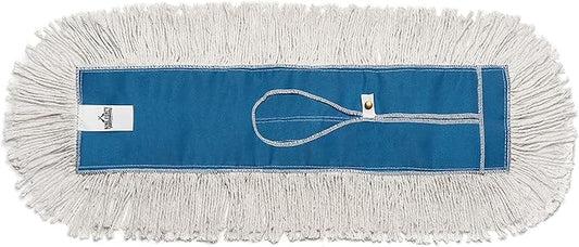 Nine Forty Industrial-Grade 18x5 Cotton Dust Mop Head Refills, Perfect Replacement for Busy Home, Gym, Industrial and Commercial Spaces, Heavy-Duty Mop for Janitorial & Housekeeping Needs - 1 Pack