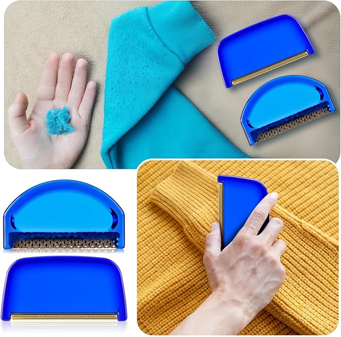 Boao 20 Pieces Sweater Combs to Remove Pilling Sweater Defuzzer Multi-Fabric Shaver and Cashmere Comb Wool Pilling Remover Pills, Fuzz from Clothes