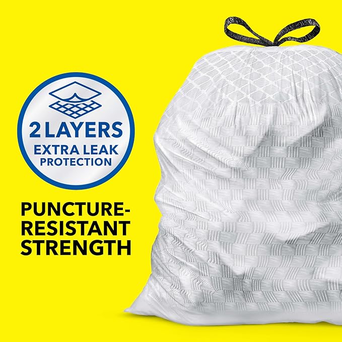 Glad ForceFlex Tall Kitchen Trash Bags, 13 Gallon, Gain Lavender, 110 Count (Package May Vary)