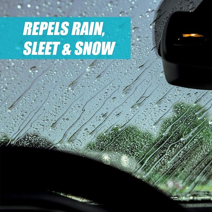 Invisible Glass 91184 Clean & Repel – Aerosol Glass Cleaner and Rain Repellent, Cleans Exterior Windshields, Repels Rain, Sleet, Snow, Improves Wet Weather Driving Visibility – 19 oz