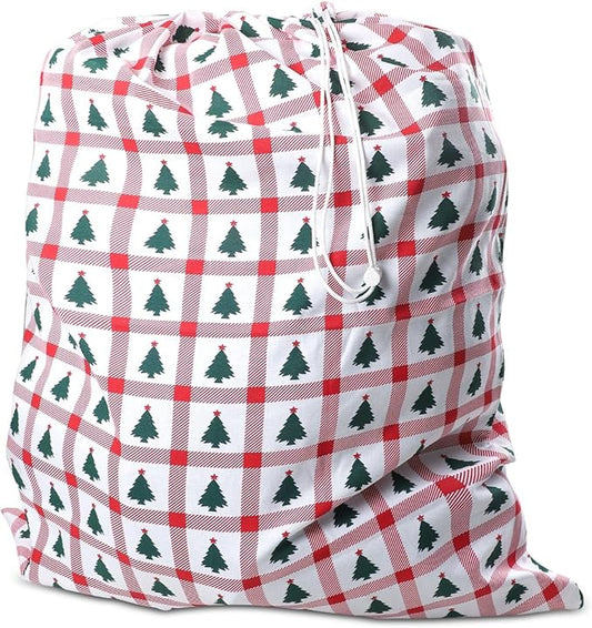 Urban Villa Laundry Bag Canvas|Dirty Clothes Travel Laundry Bag|Machine Washable|Reusable College Hostel Hamper Liner Bag for Garments Delicates Drawstring Closure 1 Pack Tree Print|Size 28X36 Inches