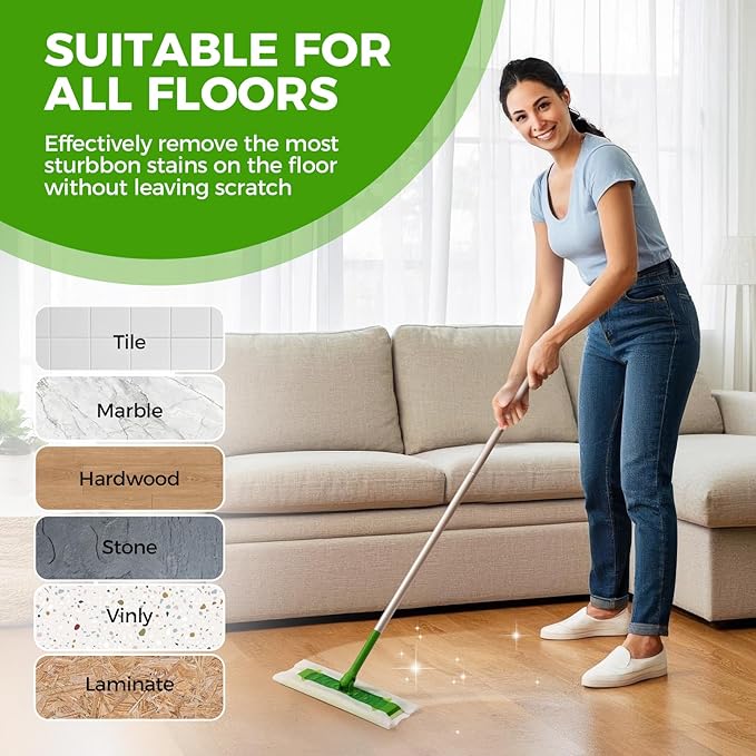 UKEENOR Dry Mop Refills 240 Count Sweeper Disposable Dusting Cloths Dry Sweeping Refills Dry Duster Cloths Mop Pads Floor Cloth Refills Electrostatic Cloths