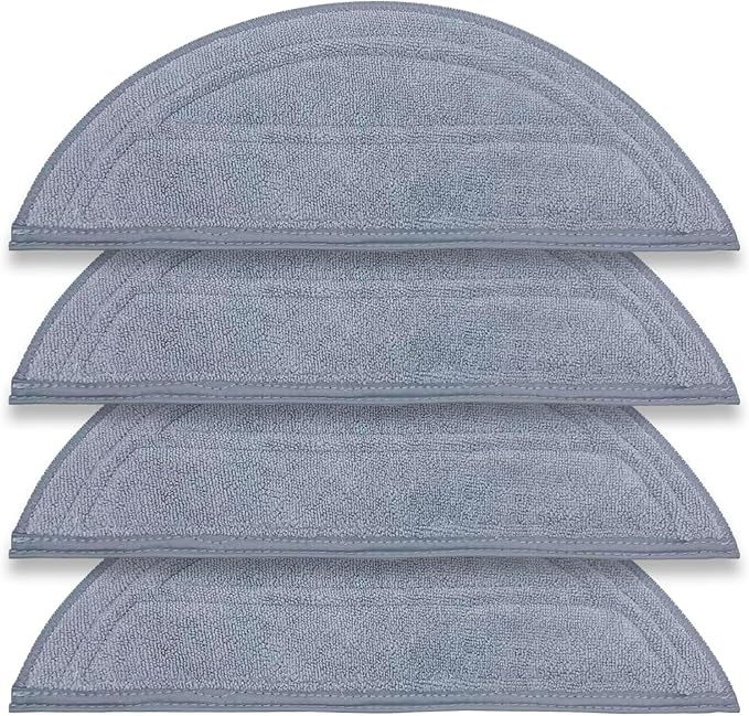 4Pack Washable Cloth Mop Pads for Roborock Saros 10/G30 Robot Vacuum, Replacement Parts Washing Mopping Pad Replacement Mop Pads for Efficient Home Cleaning
