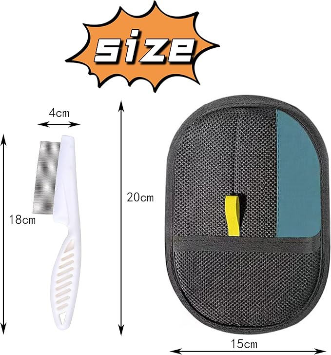 Pet Hair Removal Glove & Lint Mitt for Dogs, Cats - Electrostatic, Reusable & Washable Deshedding Grooming Mitt for Furniture, Car Seats, Couch, Carpet, Bedding