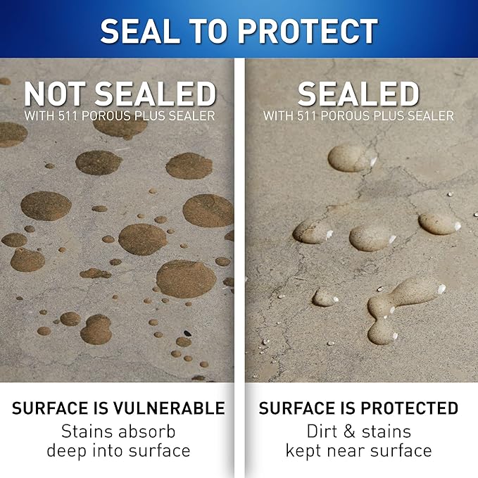 Miracle Sealants 511 Porous Plus Premium Countertop, Stone, and Tile Sealer, Quart