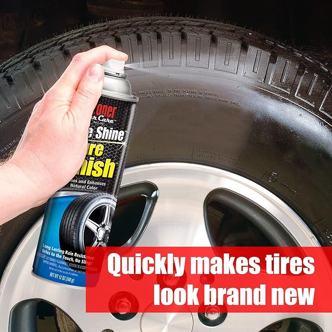 Stoner Car Care 91044-2PK Original More Shine Tire Finish – Tire Shine Spray for a Deep Matte Black Finish with Long-Lasting Rain-Resistant Protection, Non-Greasy No Sling – 12 oz (Pack of 2)
