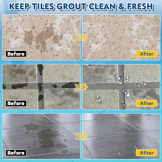 Grout Sealer, Waterproof Grout Sealer for Shower Tile, Clear Grout and Tile Sealer Spray, Long Lasting Shower Sealant for Floor, Bathroom, Stone, Marble, Indoor and Outdoor (200ml)