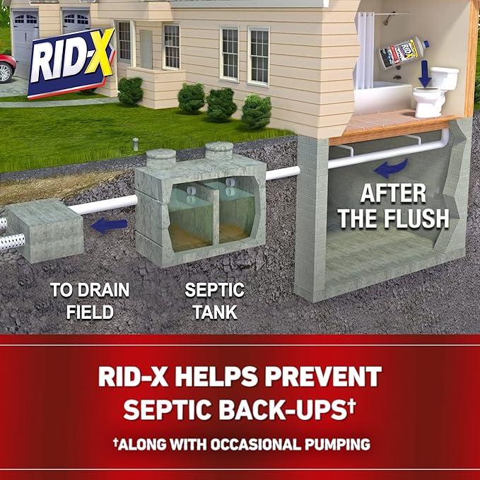 RID-X Septic Tank Treatment Platinum Liquid – 3 Month Supply - Our Best Formula with x2 More Waste Reduction