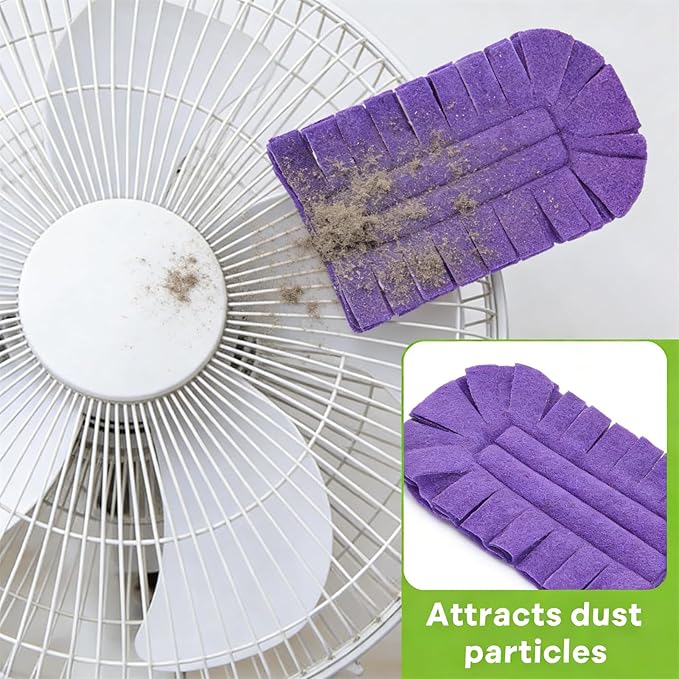 360° Electrostatic Duster Refills — The Sustainable Choice for a Dust-Free Home, Duster Refills Reusable, Larger Size Dusters with 4X Microfibers