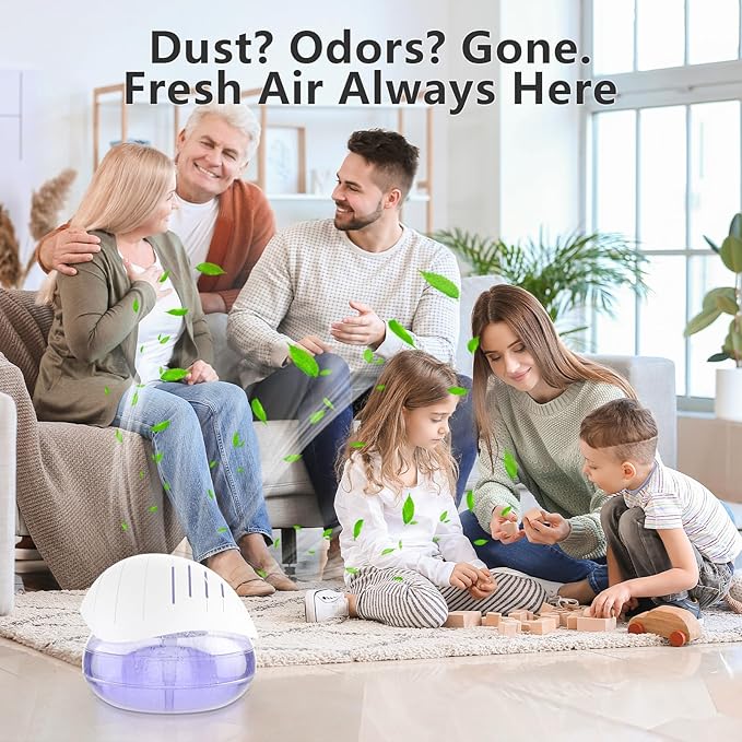 BBMars water air purifiers for home Essential Oil Aroma Diffuser With 7 Color LED Night light Small Air Cleaner For Smoke and Pets Air Revitalizer & Freshener for Home and Office