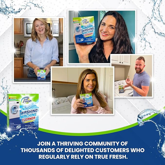 Washing Machine Cleaner & Dishwasher Cleaner Tablets - 48-Pack Bundle Compatible with Front Loader - Top Loader & He Machines and all Dishwashers Removes Buildup Lime Scales and residues - Septic Safe