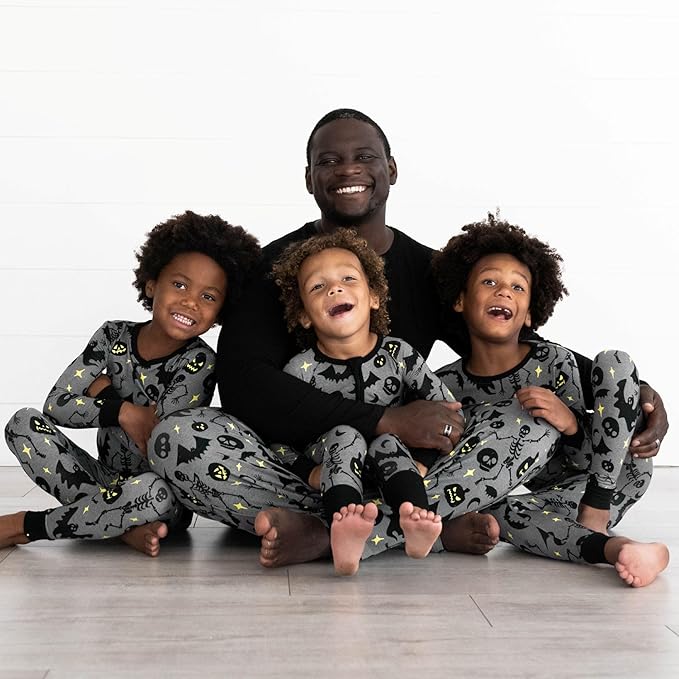 Little Sleepies Two-Piece Pajama Set for Boys & Girls, Soft Viscose from Bamboo Toddler Pajamas for Kids, Family Matching PJs