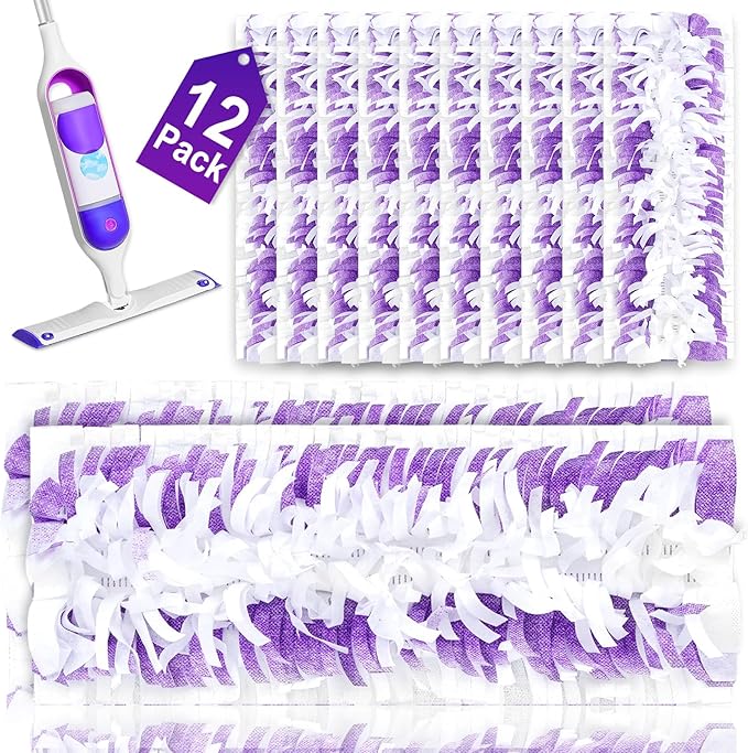 12 Pack Disposable Mopping Replacement for Swiffer Mop Pads for Swiffer PowerMop,Compatible with Swiffer Power Mop Refills Multi-Surface for Floor Cleaning