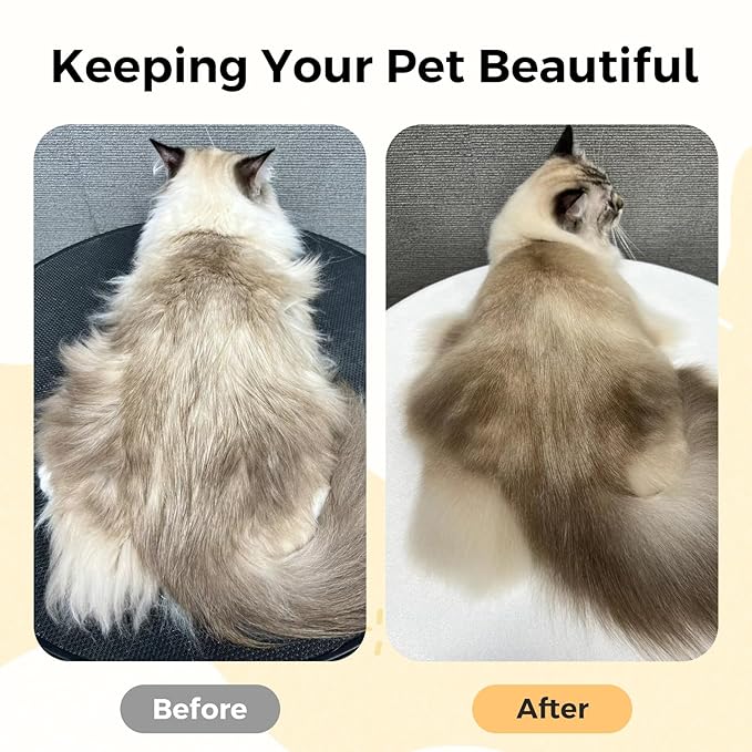 Upgraded 4-in-1 Pet Steam Beauty Brush Wireless Rechargeable Cat and Dog Hair Removal Tool - Anti-static, Massage, Deep Cleaning, Detangling, One-stop Professional Beauty Solution