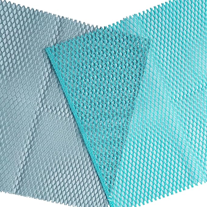 Dish Washing Net Scrubber/Innovative Mesh Cloth, Quick Dry - No More Sponges with Smell / 11.5 by 11.5 inches/Advanced Raw Material-Polypropylene 100% (Mint10 Gray10)