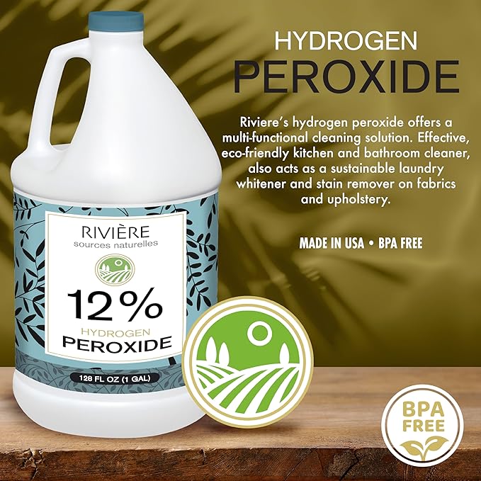 Rivière 12% Hydrogen Peroxide, 4 Gallons