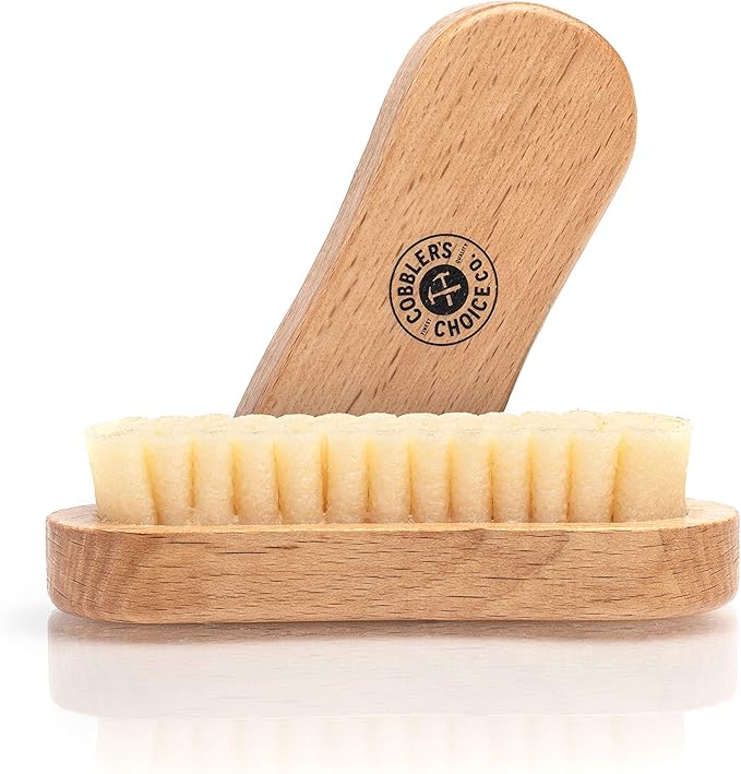 Cobbler's Choice Suede and Nubuck Brush - Made with Natural Crepe - Safely Cleans Suede and Nubuck!