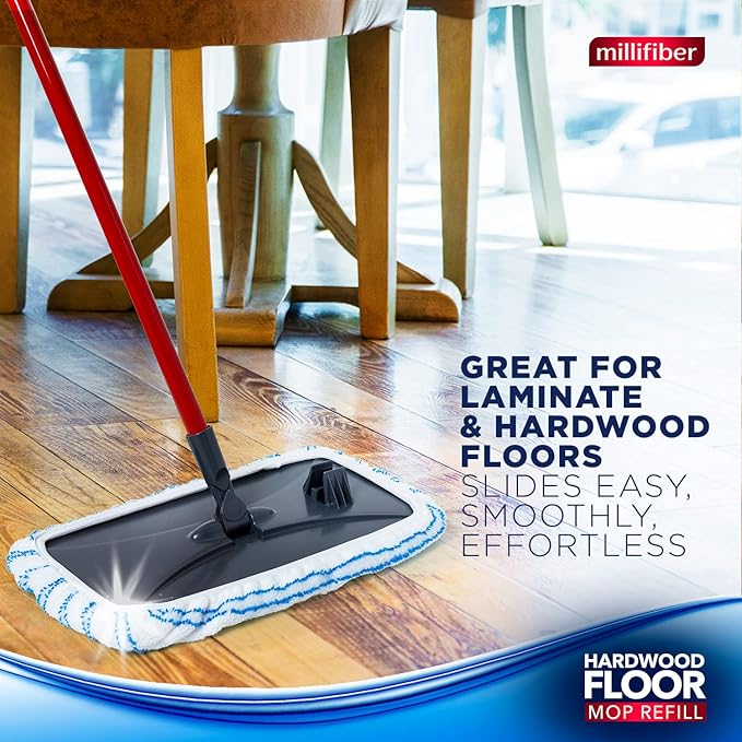 Millifiber Microfiber Mop Refills 15x8 Inches, 12-Pack (Mop is Not Included)