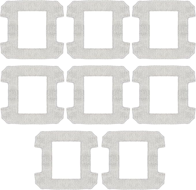 HUAREW 8 Pack Cleaning Rag for Ecovacs Winbot W2 Omni, W1, W1 Pro Window Vacuum Cleaner Robot, Washable and Reusable Mop Cloth Pad Accessories