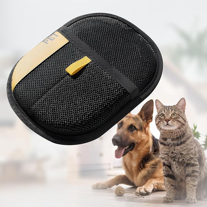 TIKITAKA FTG 2025 Upgrade Pet Hair Remover Electrostatic Gloves, Reusable Pet Hair Removal Glove for Cats & Dogs, Premium Cat & Dog Hair Remover Mitt for Couch Furniture Carpet Car Seat