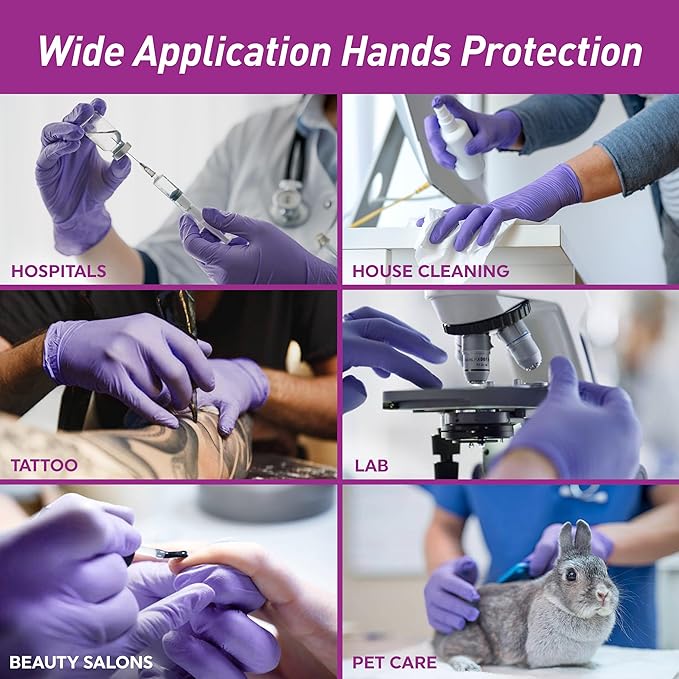 MedPride Powder-Free Nitrile Exam Gloves, X-Large, Case/1000, 100 Count (Pack of 10)