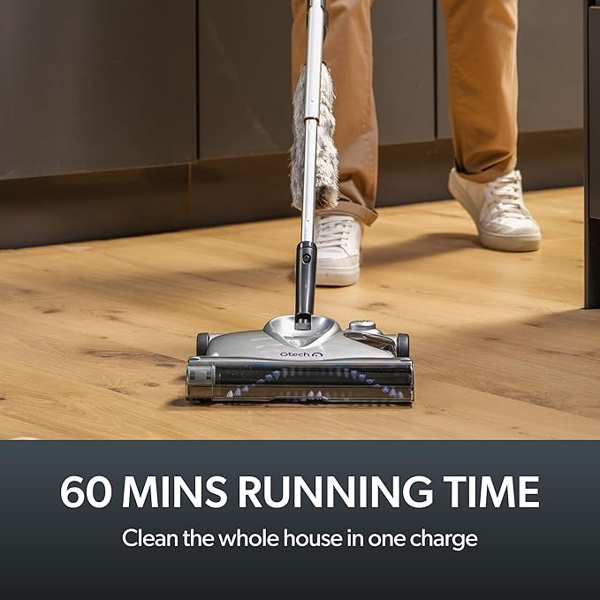 Gtech SW02 Cordless Lithium Carpet and Hardwood Floor Sweeper - Cordless Adjustable Vacuum - Up to 60 Minutes of Runtime - Rechargeable 7.2v Li-ion Battery - Lightweight (3.5 lbs.)