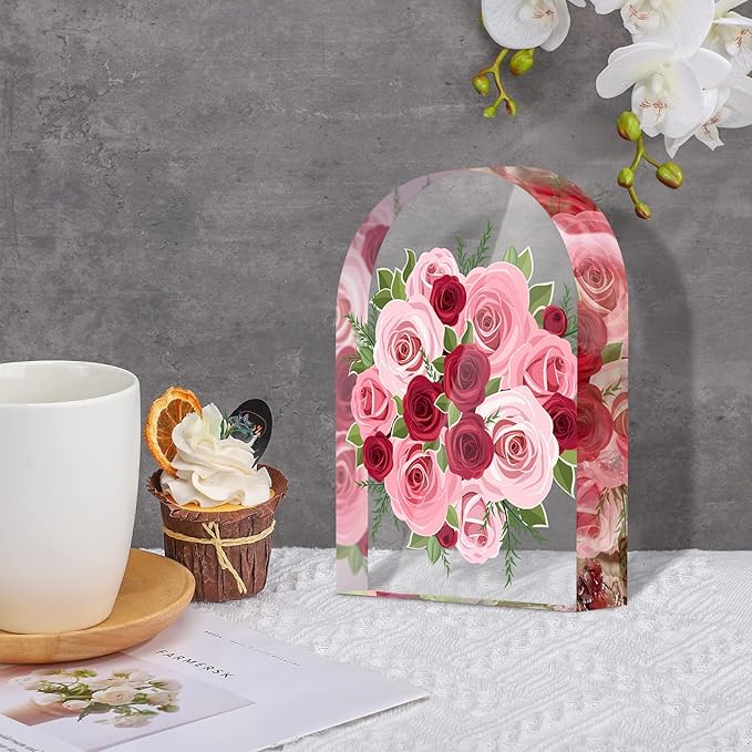 3 Pcs Large Silicone Molds for Resin Activity Hexagon Glossy Deep Square Molds with 3 Pcs Round Epoxy Resin Patterns for Flowers Preservation DIY Making