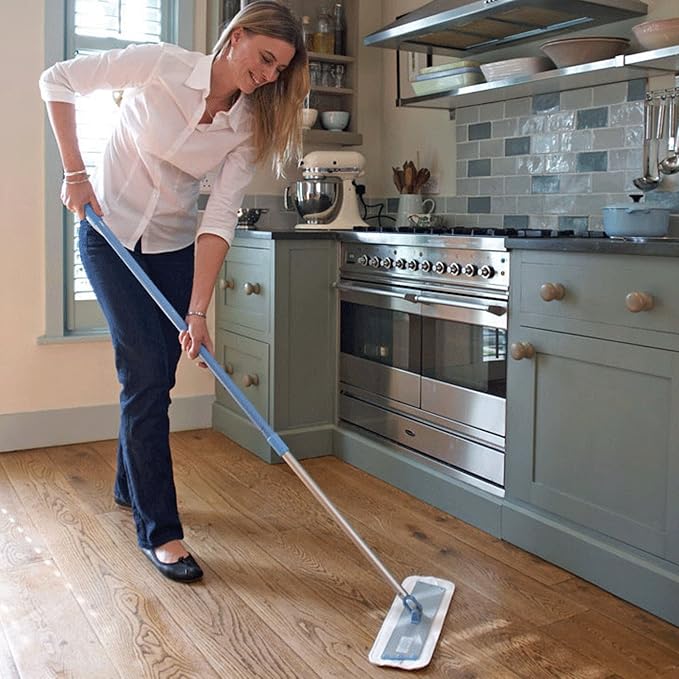 E-Cloth Deep Clean Mop, Microfiber Mop, Perfect Floor Cleaner for Hardwood, Laminate, Tile and Stone Flooring, Washable and Reusable, 100 Wash Promise
