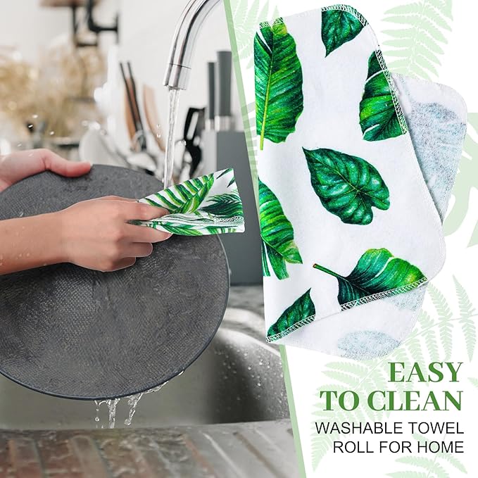 36 Pack Reusable Cleaning Cloths Washable Cotton Kitchen Towels for Home