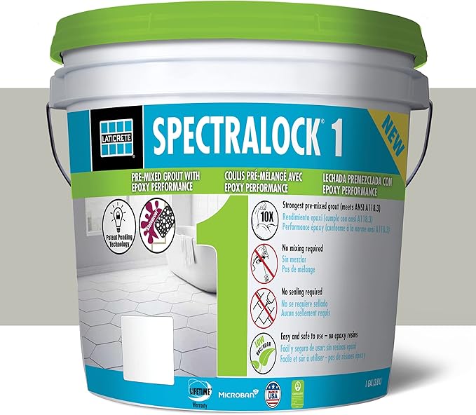 LATICRETE SPECTRALOCK® 1 Pre-Mixed Grout #90 Light Pewter