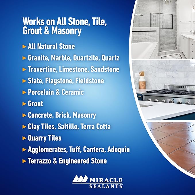 Miracle Sealants 511 Porous Plus Premium Countertop, Stone, and Tile Sealer, Pint