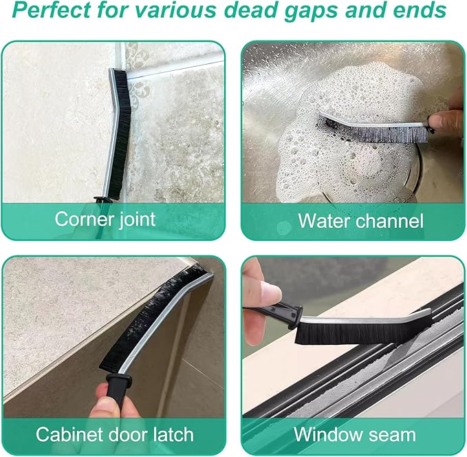 Crevice Cleaning Brush, Hard Bristle Crevice Cleaning Brush, Multifunctional Cleaning Brush, Gap Cleaning Brush, Grout Brush, Crevice Cleaning Tool for Kitchen and Bathroom etc