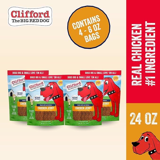 Chicken Jerky Dog Treat Chicken Strips Dog Jerky Treats for Dogs Canine Snacks Natural Canine high Protein Grain Free Snacks for Small and Large Dogs 24 oz