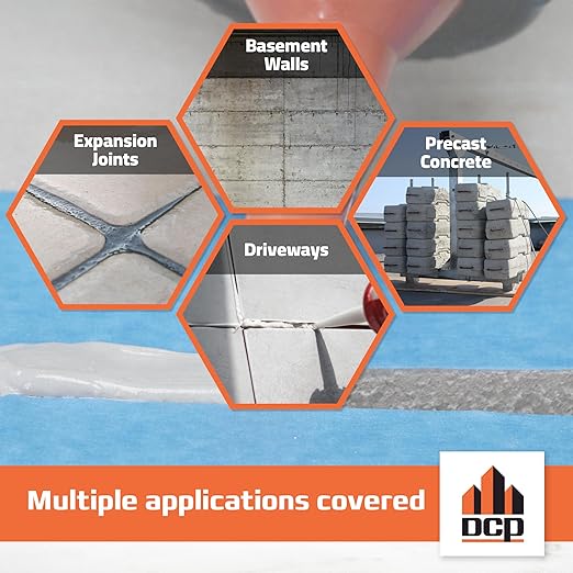 DCP Donseal PU440 Polyurethane Sealant for Concrete, Sidewalk 2 Pack – Expansion Joint Filler, Non-Sag Caulk for Foundation, Walls, Sausage, 20.2 fl oz – Grey, Pack of 2