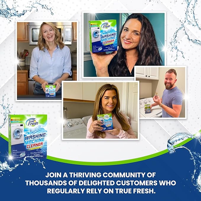 True Fresh Washing Machine Cleaner Tablets 15 pack & Multi-Surface Cleaner Tablets 24 pack – Ultimate Combo for All Types of Washers & Home Surfaces