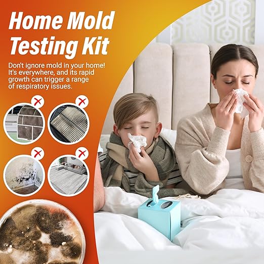 Mold Test Kit for Home Air Quality 30PCS - Mold Toxicity Test for HVAC, at Home Mold Test Kit, Mold Detector for Home Air Quality - Black Mold Testing Kit Air with Guide and Lab Support