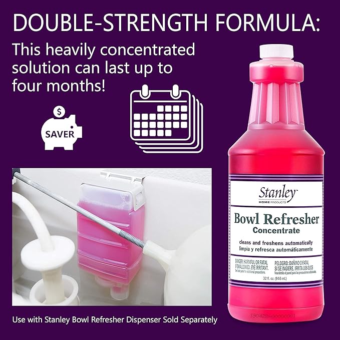 STANLEY HOME PRODUCTS Bowl Refresher Concentrate – Cleans and Freshens Toilets Automatically – 32 fl. oz. (3 Pack)