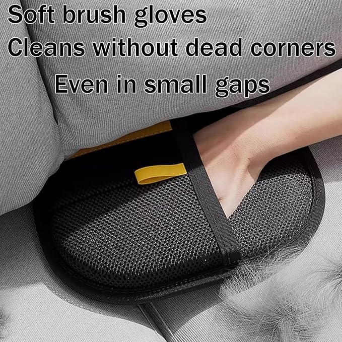 Bopanol Pet Hair Removal Glove, Pet Hair Remover Gloves for Cats & Dogs, Dogs, Electrostatic Pet Hair Removal Gloves Brush for Pets Hair, Suitable for All Pets (2pcs)