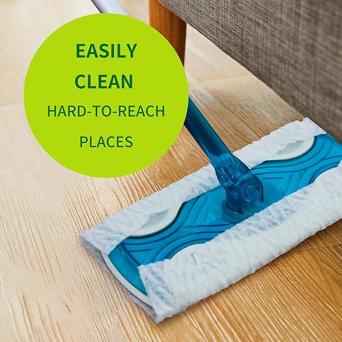 Dr.Easy Microfiber Dry Sweeping Cloths,36ct Disposable Mopping Pads Refil Pack,fits SWIFFER Sweeper and Other Electrostatic Mop Heads .Bigger Size 8.8X11in,Catch& Lock Dirt & Hair.