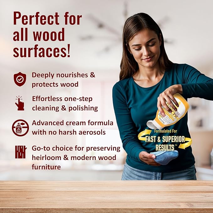 Furniture CPR Wood Furniture Cleaners & Polish 18oz-Cabinet Cleaner for Woods Paneling, Doors, Natural Furniture Polish And Wood Floor Cleaner (18 Ounce (Pack of 2))