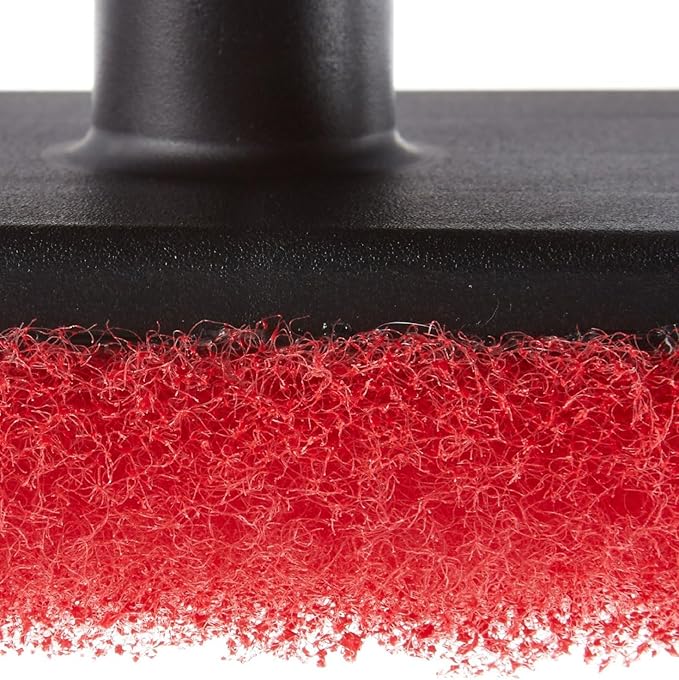 STAR BRITE All-Purpose Medium (Red) Scrubber Pad - Available in Medium, Fine & Coarse Textures with Ergonomic Handle for Boats, Teak, and Outdoor Cleaning (040021P)