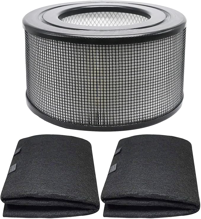 20500 H13 True HEPA Filter Replacement Kit Compatible with Honey-well 10500 (EV-10), 17000, 17005 Series Air Purifiers, Traps Airborne Particles & Odors(1 HEPA + 2 Carbon Pre-Filter)