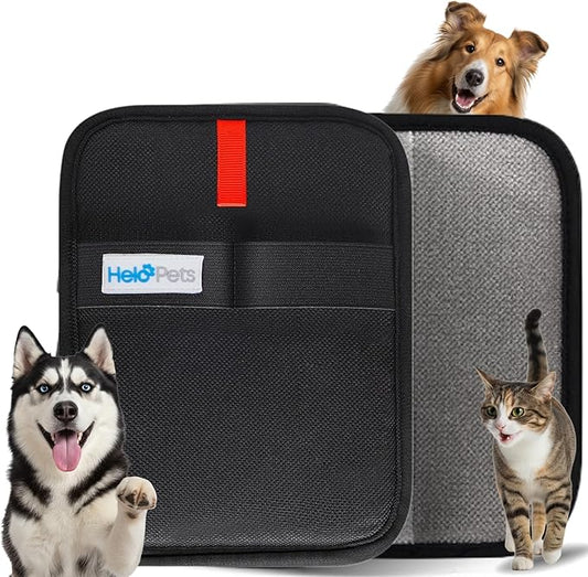 HELO PETS Reusable Pet Hair Remover Glove – Electrostatic Fur Removal for Cats & Dogs, Cleans Couch, Furniture & Clothing Fast – Wash, Dry & Use Again - Gentle with Soft Fabrics.
