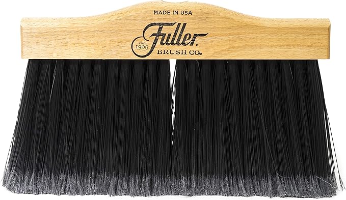 Fuller Brush 10-Inch Upright Maple Wood Broom Head – Indoor and Outdoor Cleaning Head for Hard Surfaces Including Tile, Concrete, Garage Floors, Workshops, Basements, and Commercial Spaces