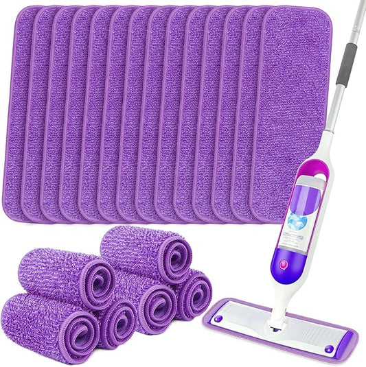 Orighty Reusable Mop Pads for Swiffer PowerMop, 20 Pack Power Mop Pads Refills for 13 ''-15 '' Spray Mop, Microfiber Mop Pads Refills for Multi-Surface Floor, Machine Washable