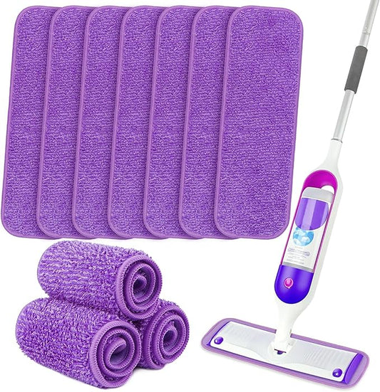 Orighty Reusable Mop Pads for Swiffer PowerMop, 10 Pack Power Mop Pads Refills for 13 ''-15 '' Spray Mop, Microfiber Mop Pads Refills for Multi-Surface Floor, Machine Washable